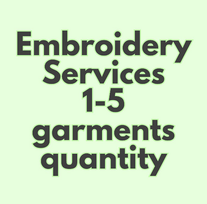 Embroidery Services 1-5