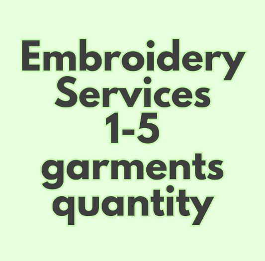 Embroidery Services 1-5
