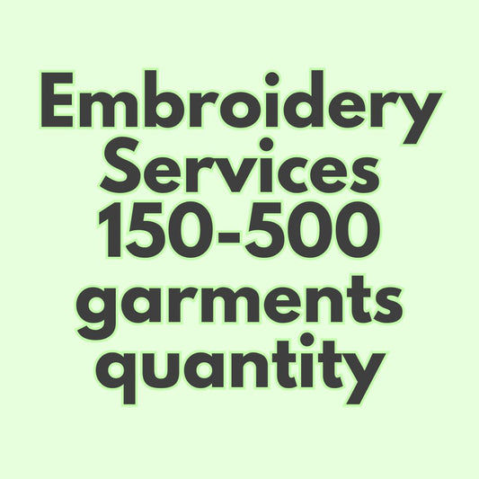Embroidery Services 150-500 Quantity of Garments